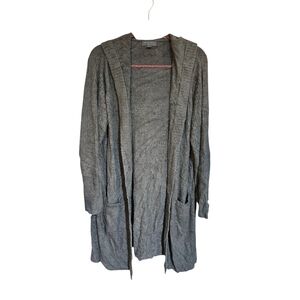 Barefoot Dream Cozy-Chic Lite Hoodie Cardigan Sage Green Large